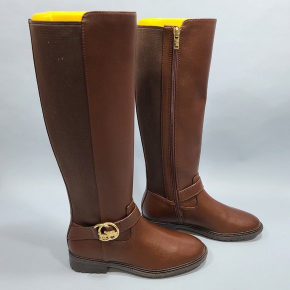 Coach Farrah Leather Riding Boots Women's Size 5B Style C0626 MSRP $275 NWoB - Picture 1 of 12